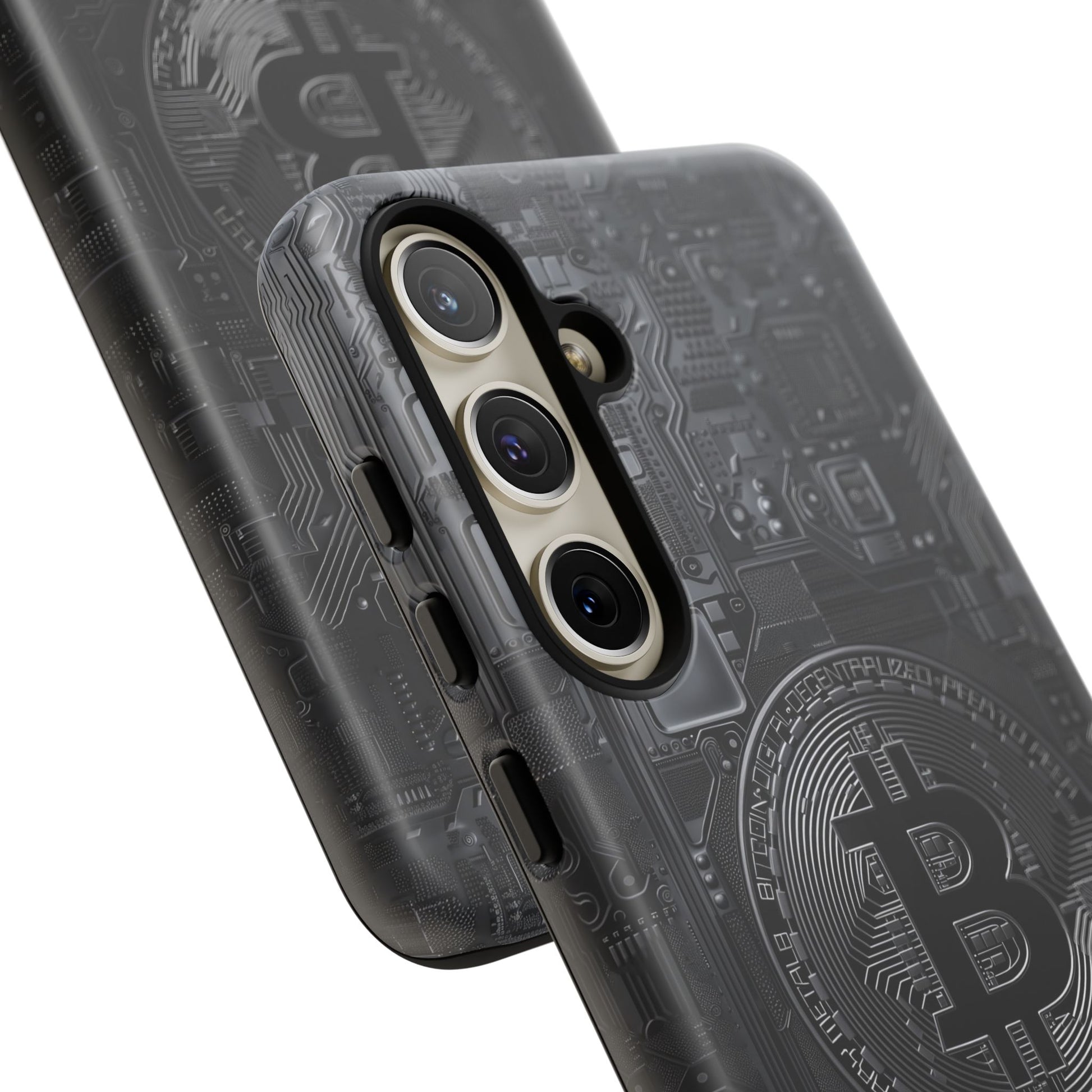 Bitcoin Samsung Tough Phone Case, Cryptocurrency Protection Cover