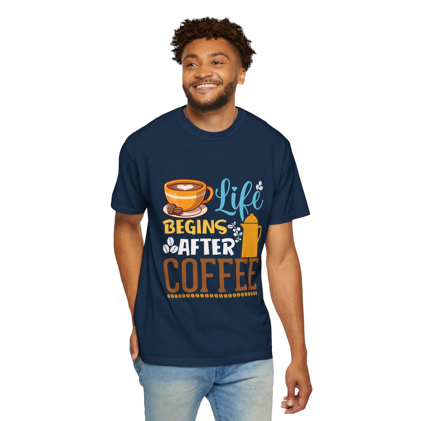 Unisex Life Begins After Coffee T-Shirt - Perfect for Coffee Lovers