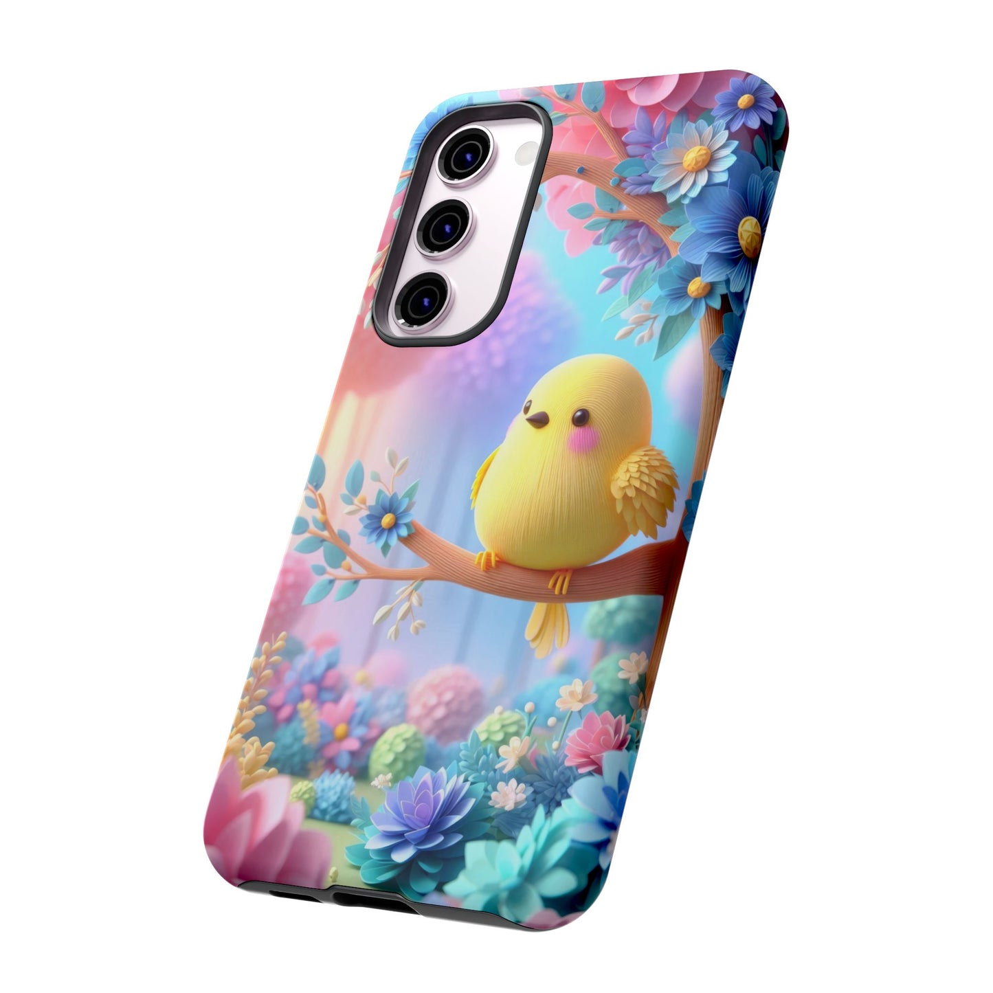 Colorful Bird Samsung Phone Case, Spring Vibe Mobile Shell