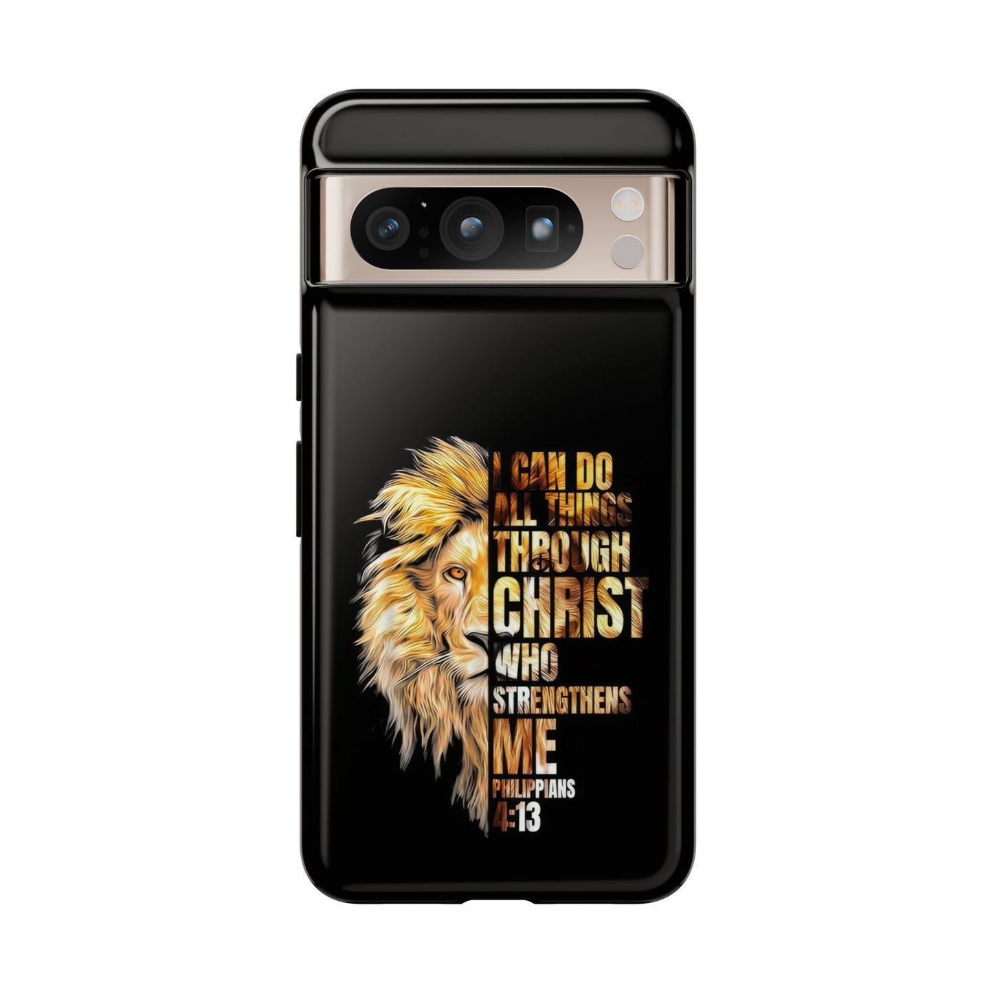 Inspirational Lion  Google Pixel Phone Case, Strength & Faith, Christian Accessories