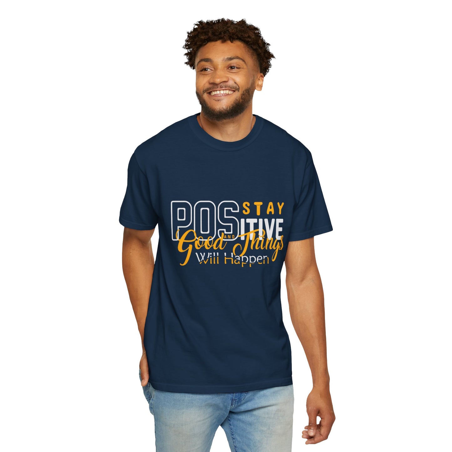 Unisex Positive Vibe T-Shirt - Stay Positive Good Things Will Happen