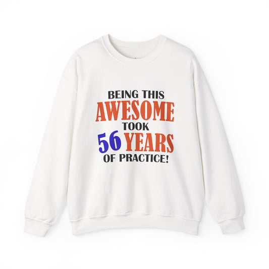 Custom Birthday Gift Crewneck Sweatshirt - "Being This Awesome"