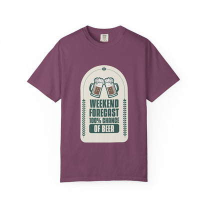 Weekend Forecast 100% Chance Of Beer T-shirt