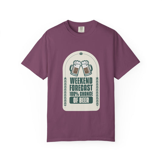 Weekend Forecast 100% Chance Of Beer T-shirt