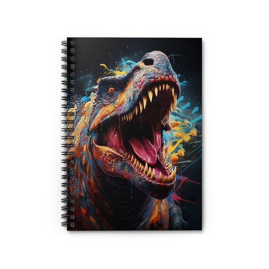 T'Rex Dinosaur Spiral Notebook 6” x 8” – Perfect for Dino Lovers