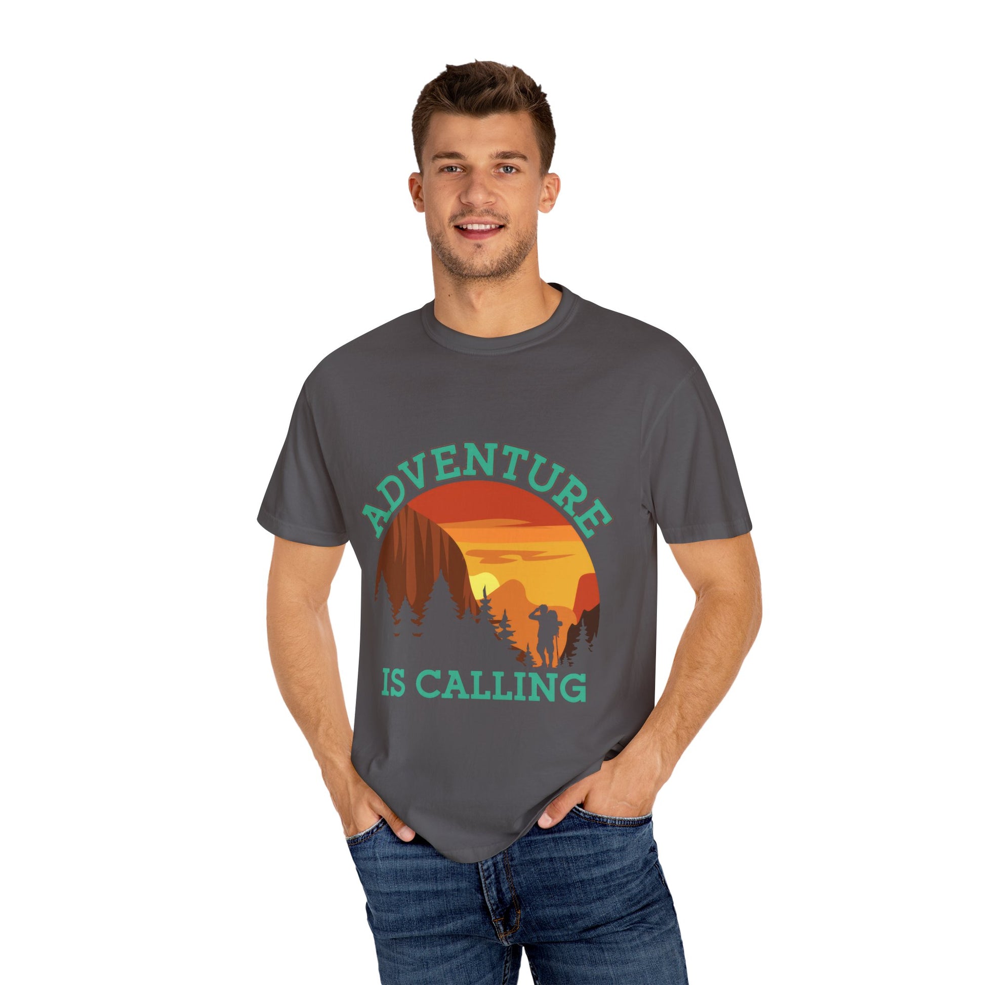 Adventure is Calling Unisex Garment-Dyed T-Shirt