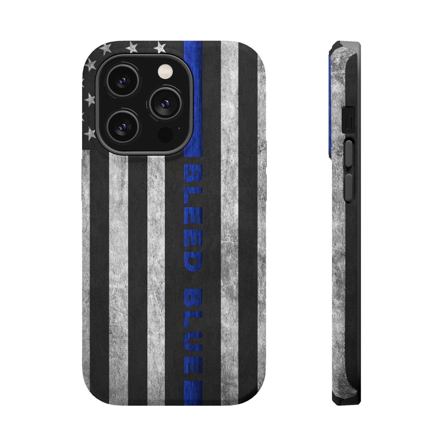 Police Magnetic Phone Cases, Bleed Blue