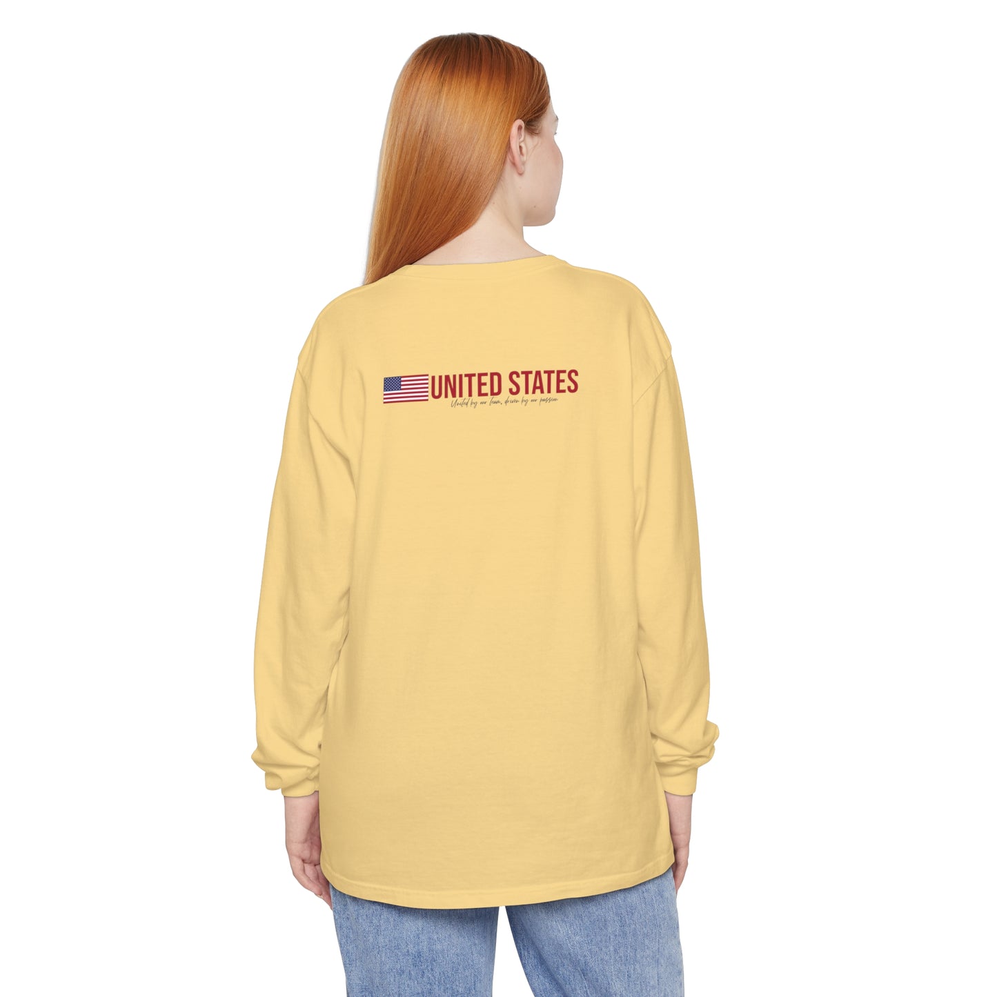 One Nation, One Dream Unisex Garment-dyed Long Sleeve T-Shirt