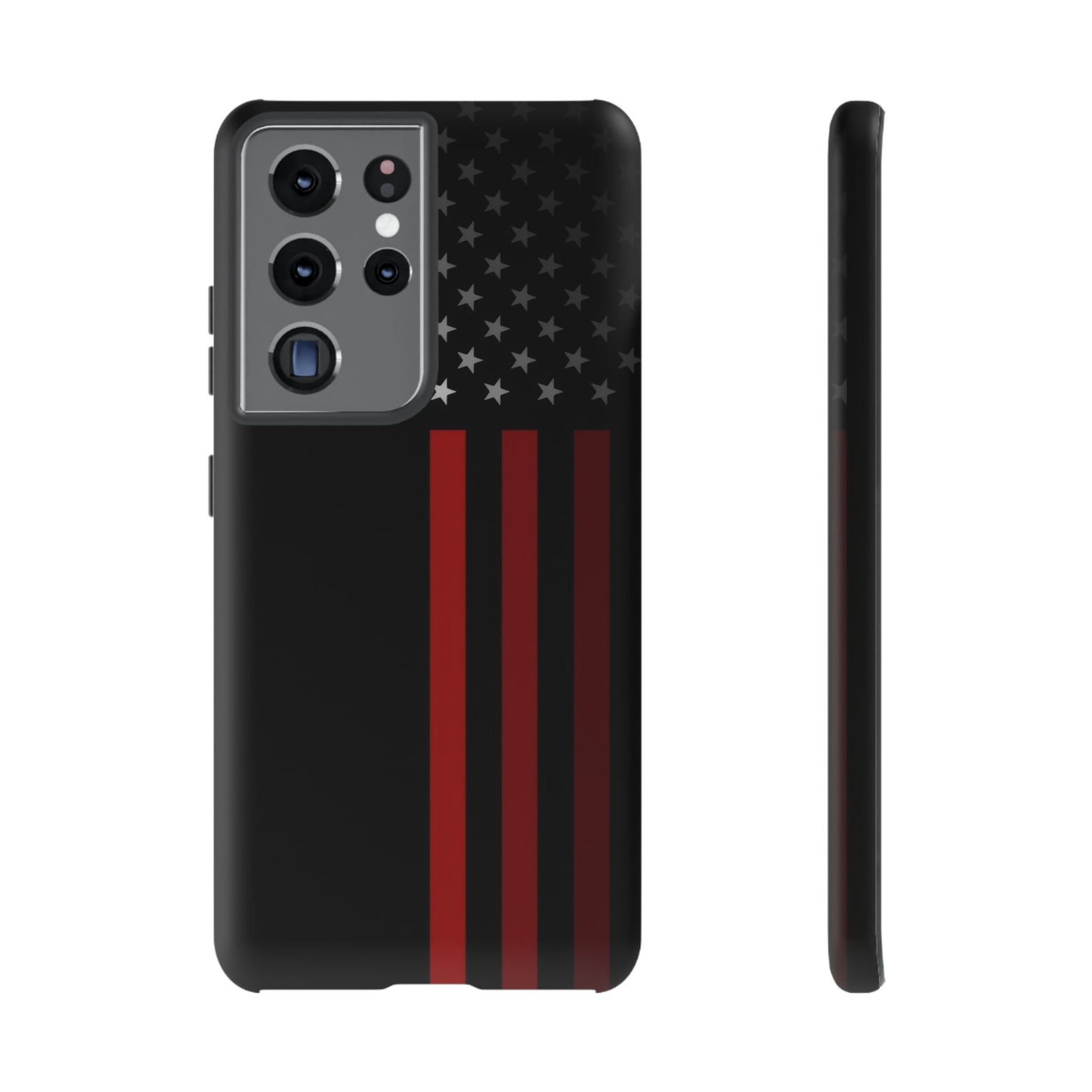 Patriotic Samsung Tough Cases, Red Line American Flag Phone Cover