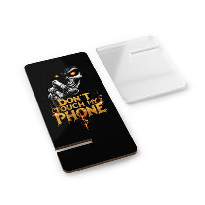 Skull Smartphone Stand - Don't Touch My Phone Desk Decor