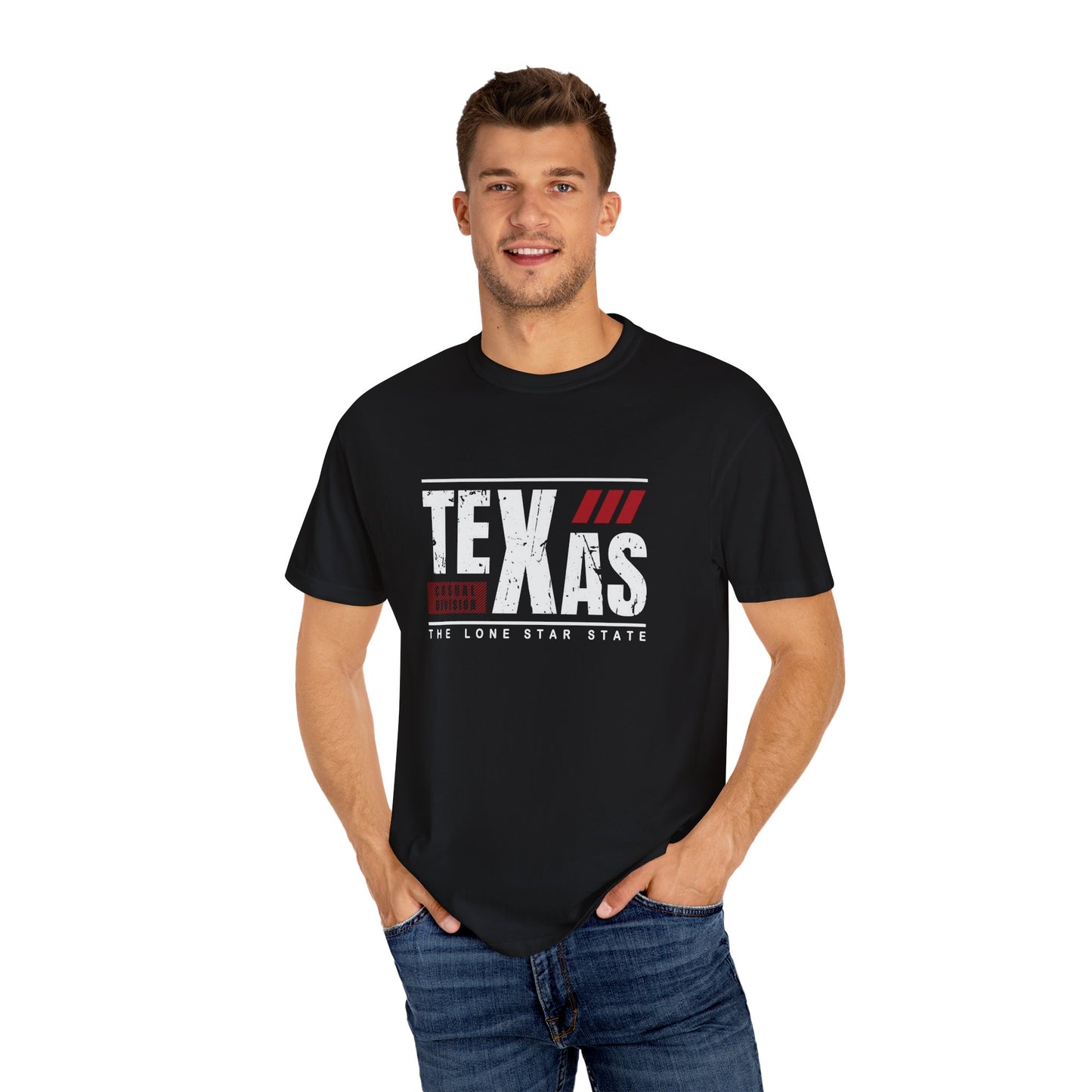 Unisex Texas Garment-Dyed T-Shirt - Casual Urban Style