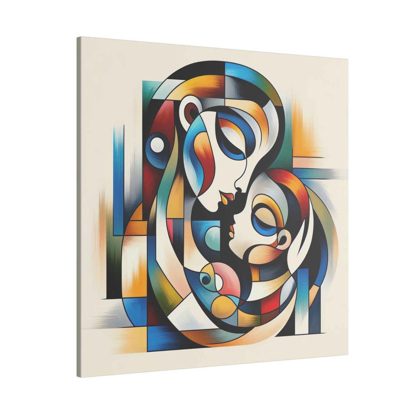 Motherhood in Shapes - Canvas Print