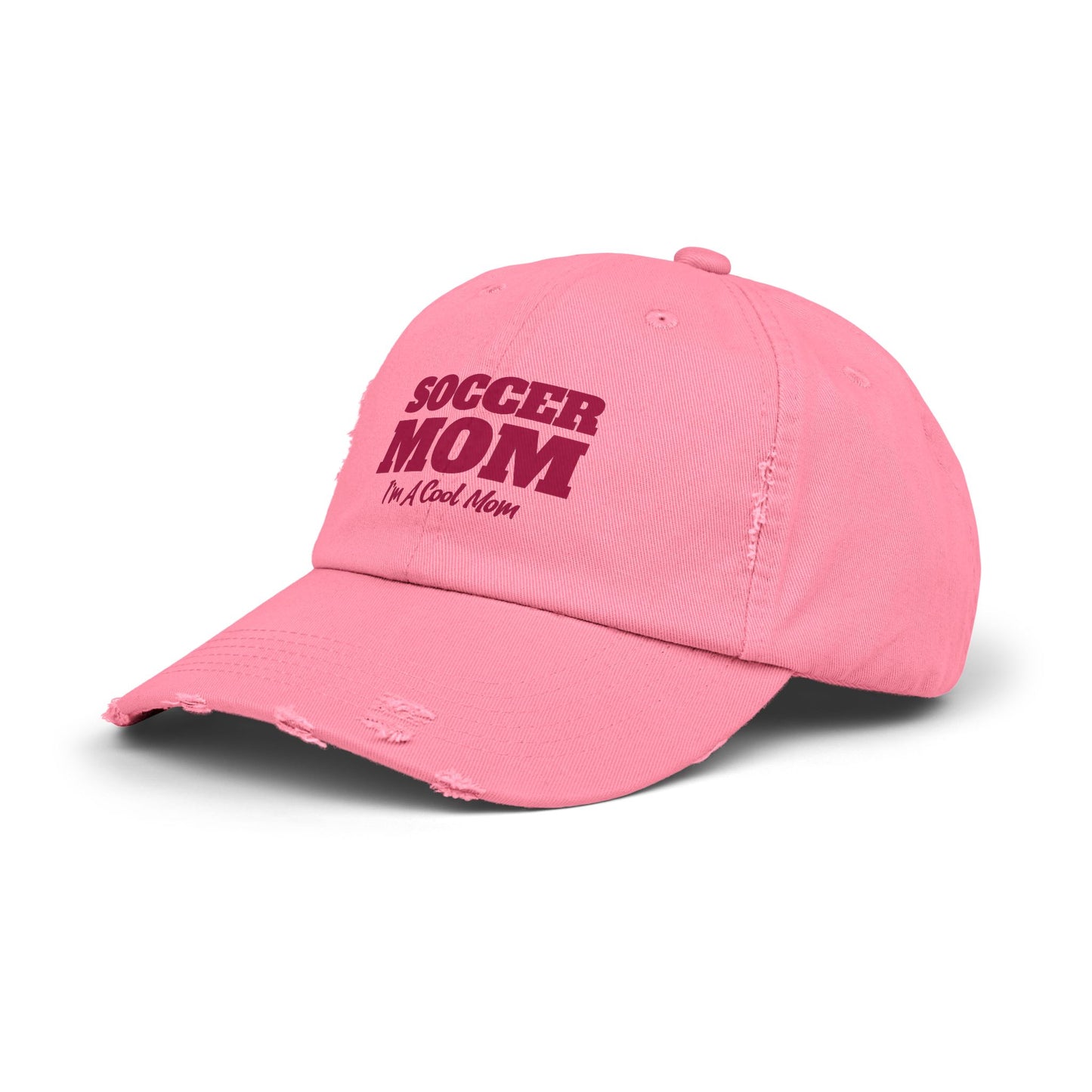 Soccer Mom I'm A Cool Mom Unisex Distressed Cap