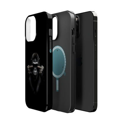 Edgy Gorilla Magnetic iPhone Case, Unique Cell Phone Cover
