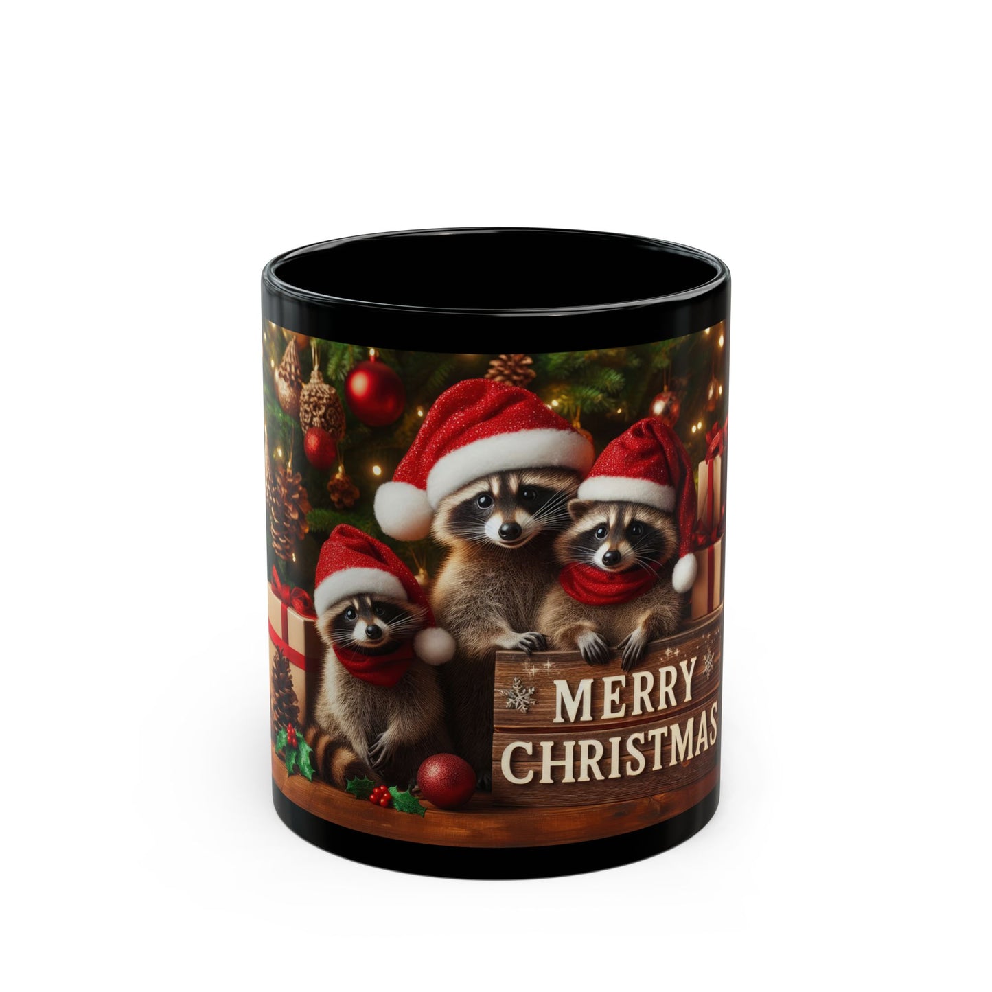 Santa's Bandits Black Mug - 11oz, 15oz