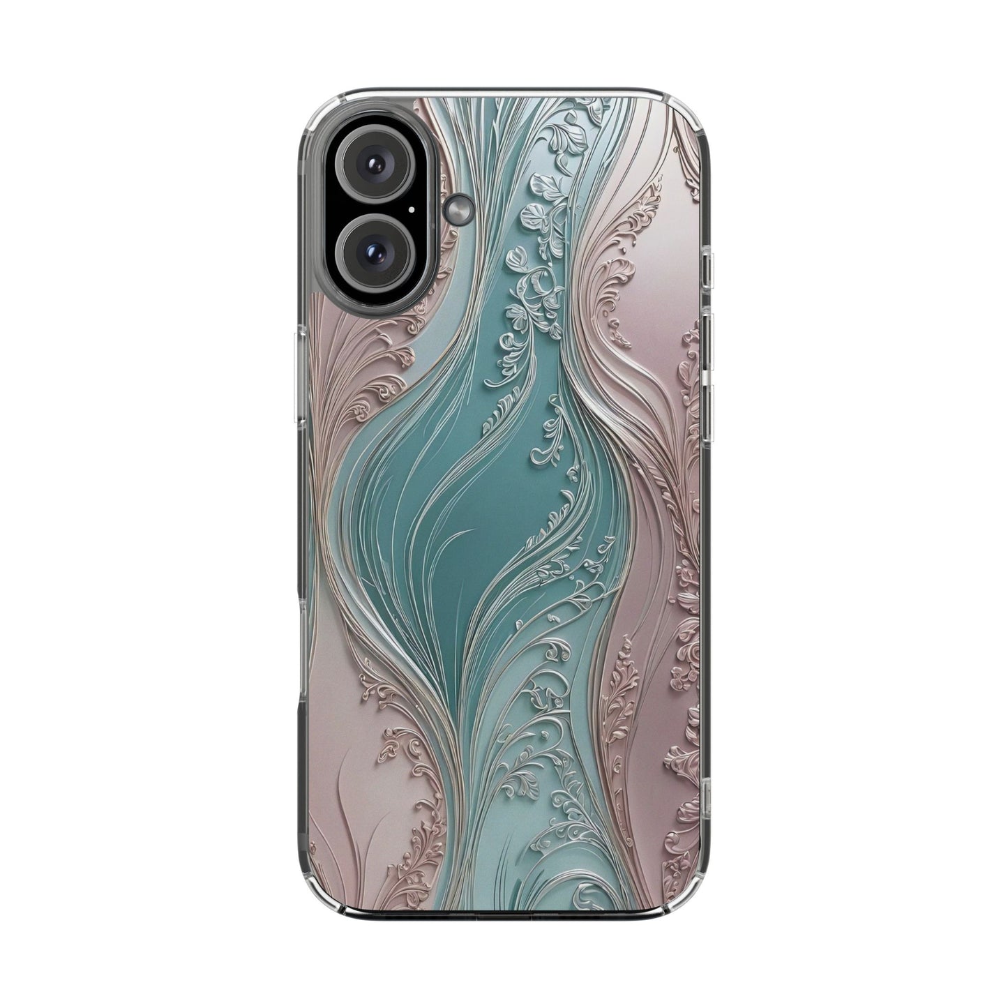 Elegant Clear Phone Cases,  Abstract Design