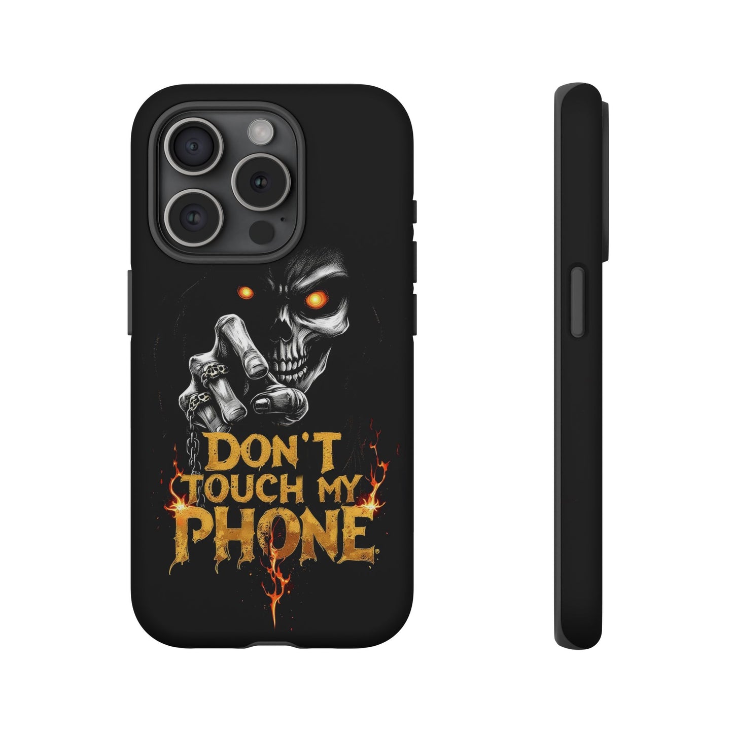 Skull iPhone Tough Cases, Don't Touch My Phone
