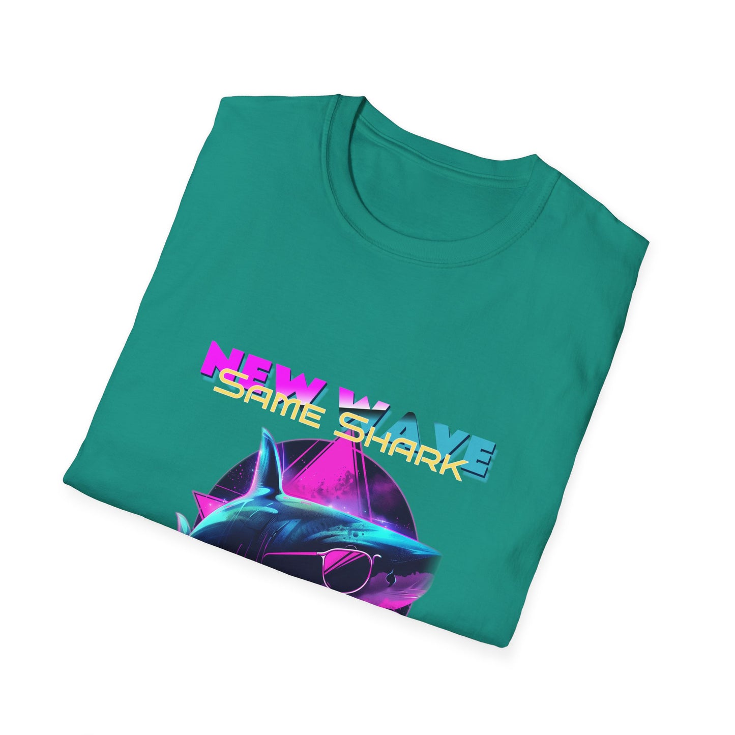 New Wave Same Shark Unisex Softstyle T-Shirt