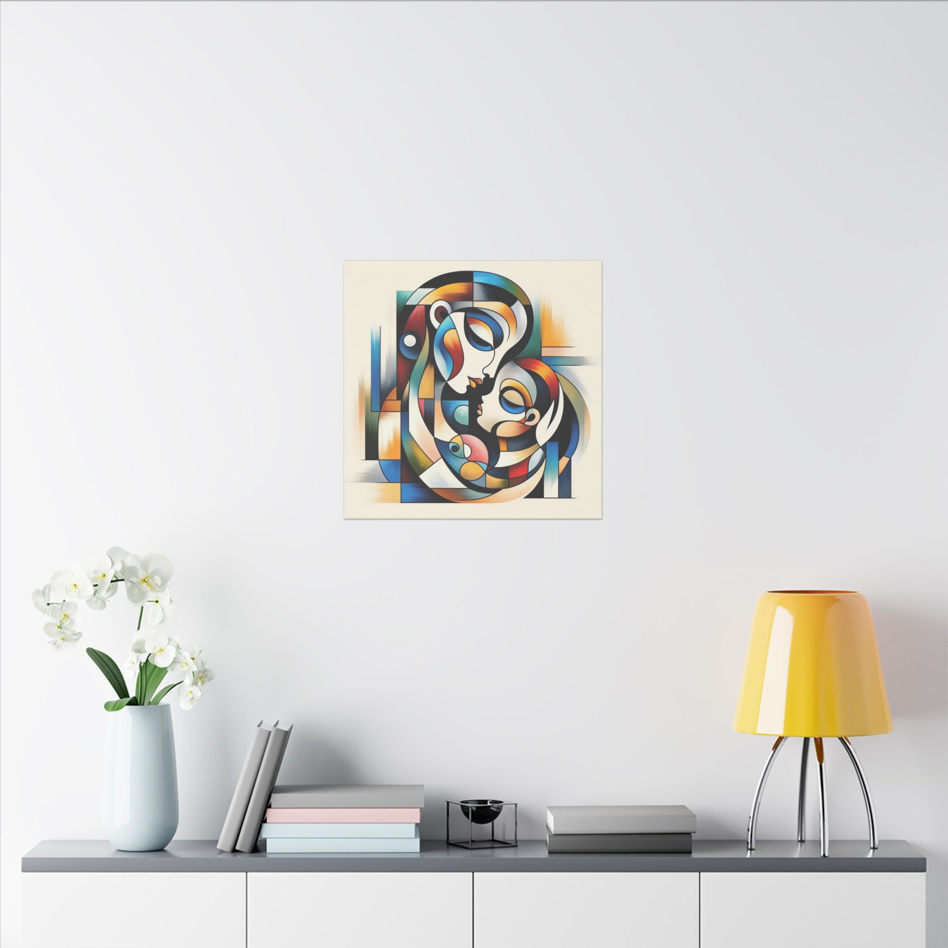 Motherhood in Shapes - Canvas Print