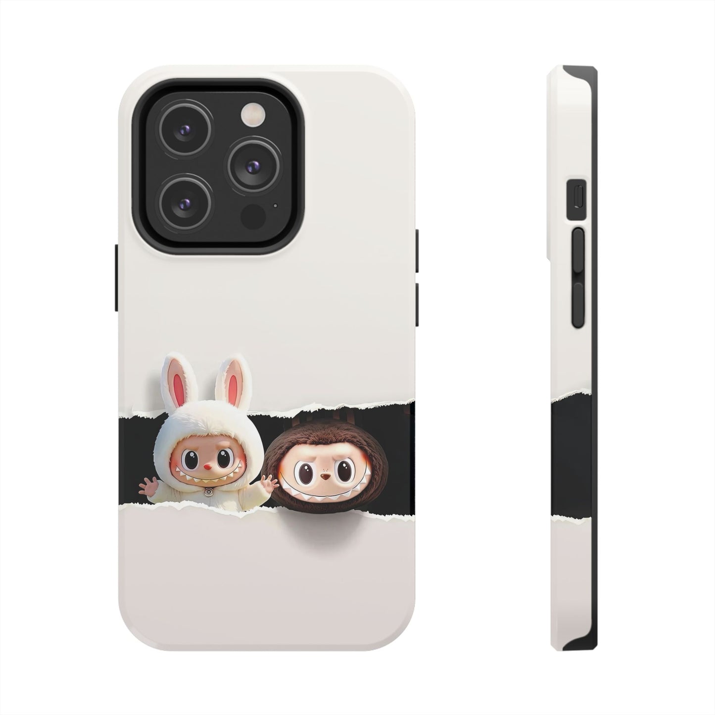 The Monsters Tough Case for iPhone Models and Variations – Dual Layer Protective Cover, Playful Design, Cute Mobile Accessory