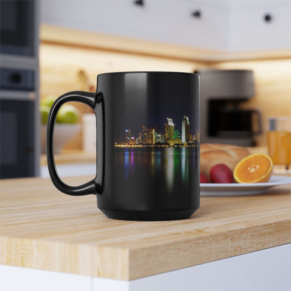 City Nights, Bright Lights Black Mug - 11oz, 15oz