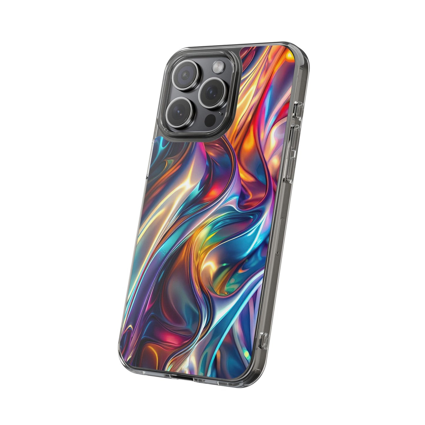 Colorful Clear Case for iPhone – Abstract Art Design