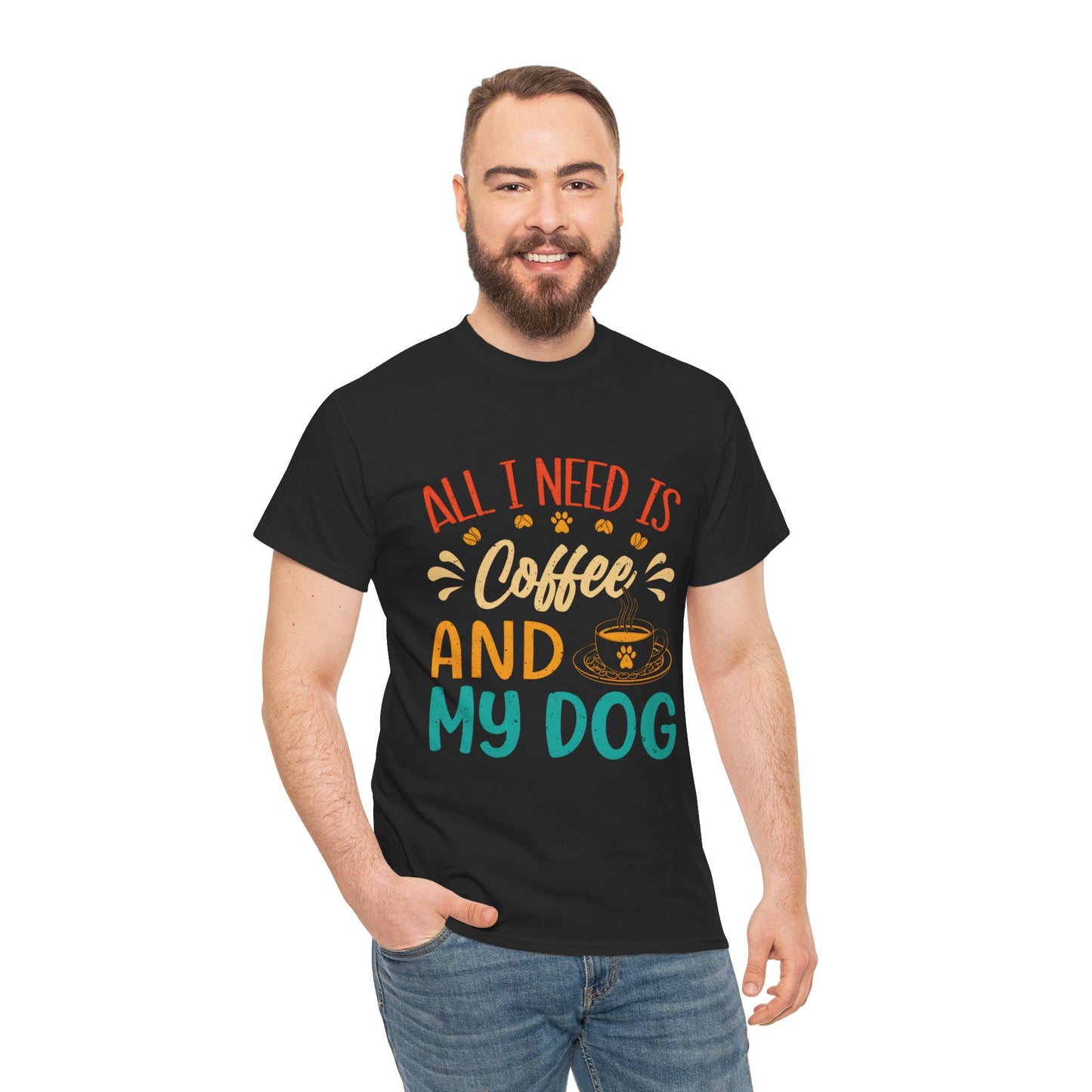Coffee and Dog Lover Unisex Tee - Perfect Gift for Pet Owners
