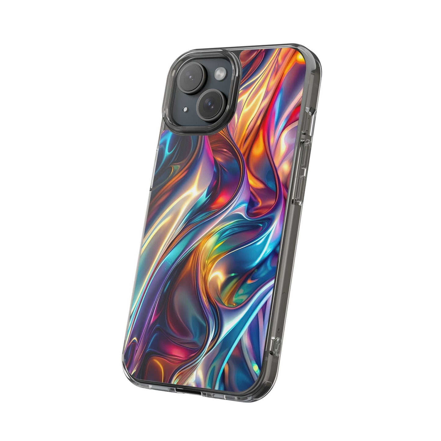 Colorful Clear Case for iPhone – Abstract Art Design