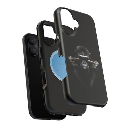 Edgy Gorilla Magnetic iPhone Case, Unique Cell Phone Cover