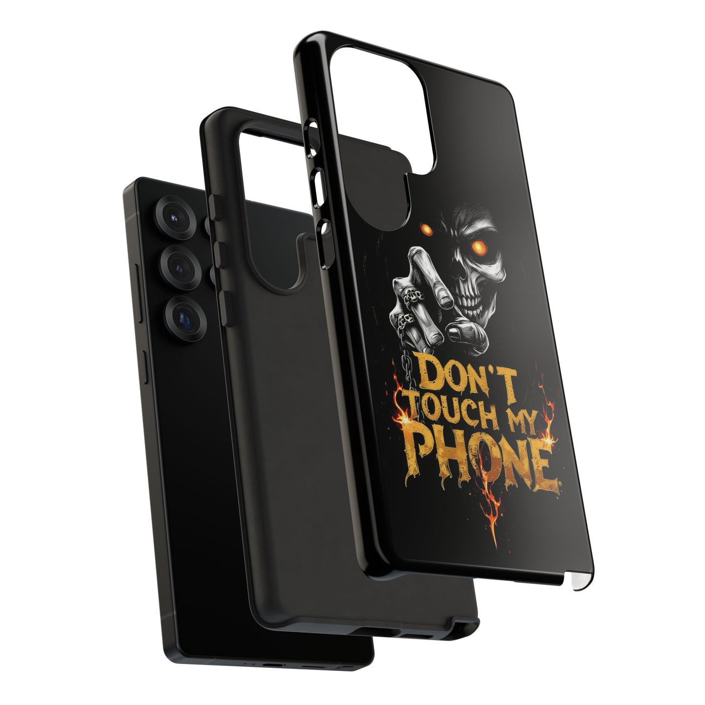 Skull Samsung Tough Cases, Don't Touch My Phone Cover,
