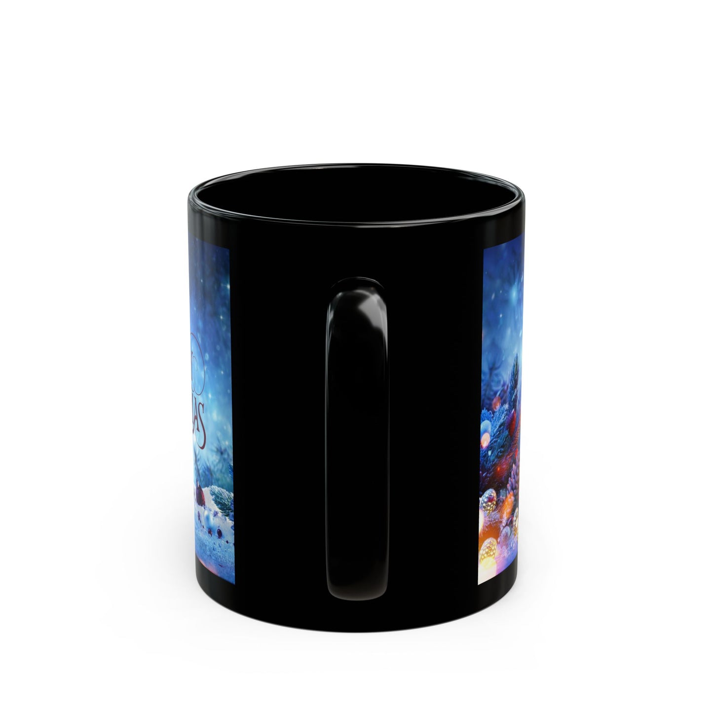 Silent Night Black Mug - 11oz, 15oz