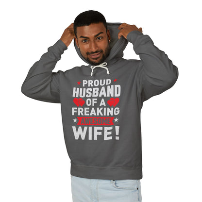 Proud Husband Hooded Sweatshirt for Men