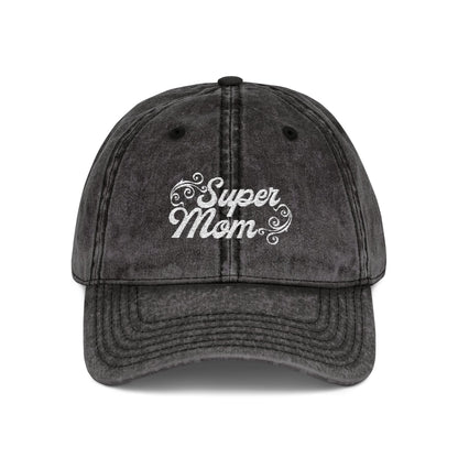Super Mom Vintage Cap / Embroidered