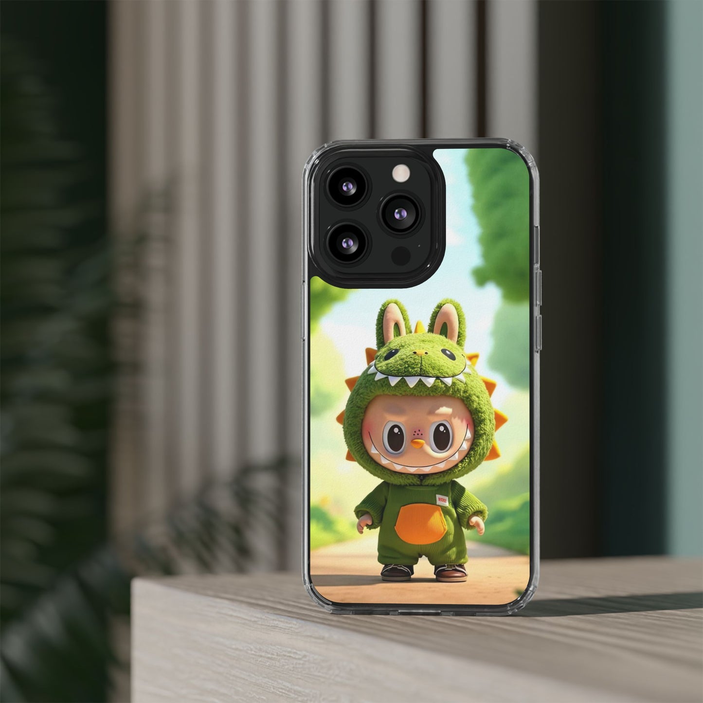 Copy of The Monsters Clear Case for iPhone Models – Playful Dinosaur Design