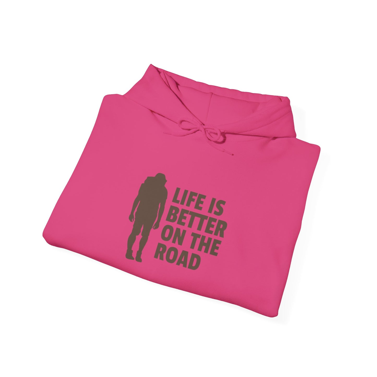 Life Is Better On The Road Unisex Heavy Blend™ Hooded Sweatshirt