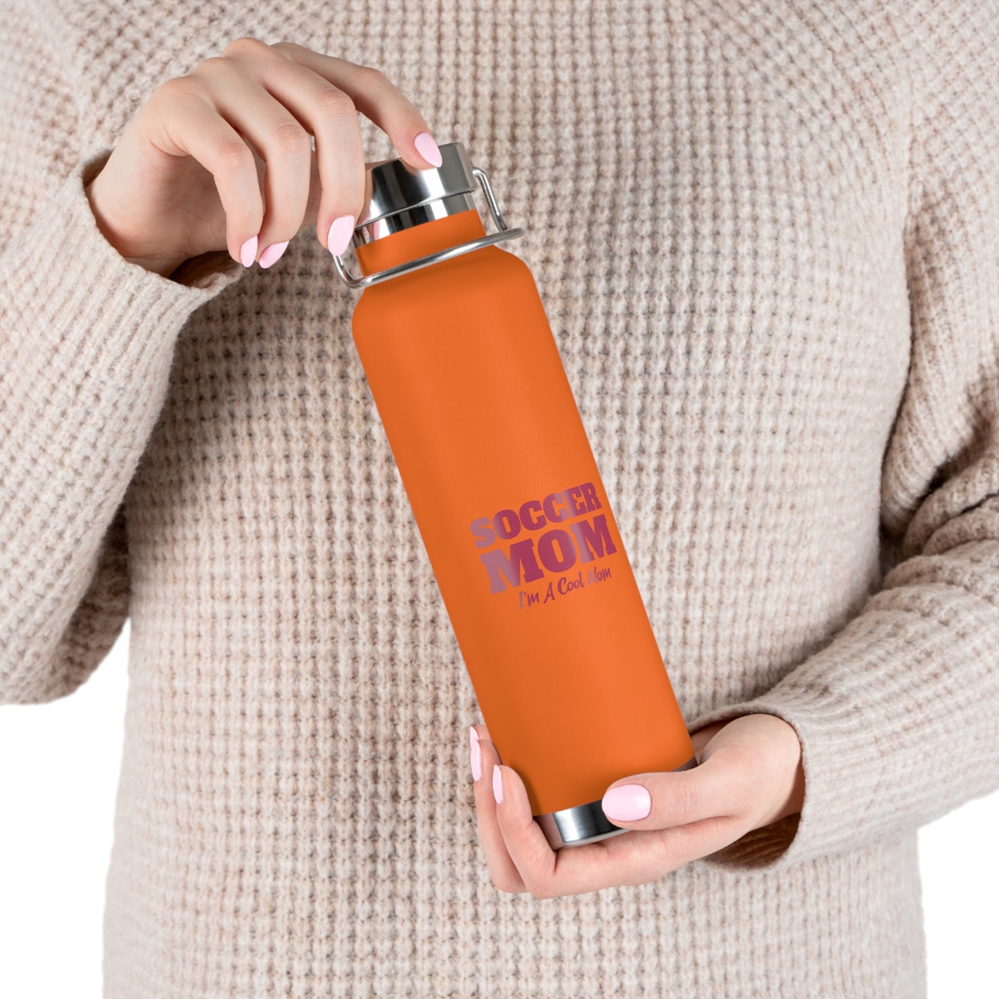 Soccer Mom Copper Vacuum Insulated Bottle, 22oz