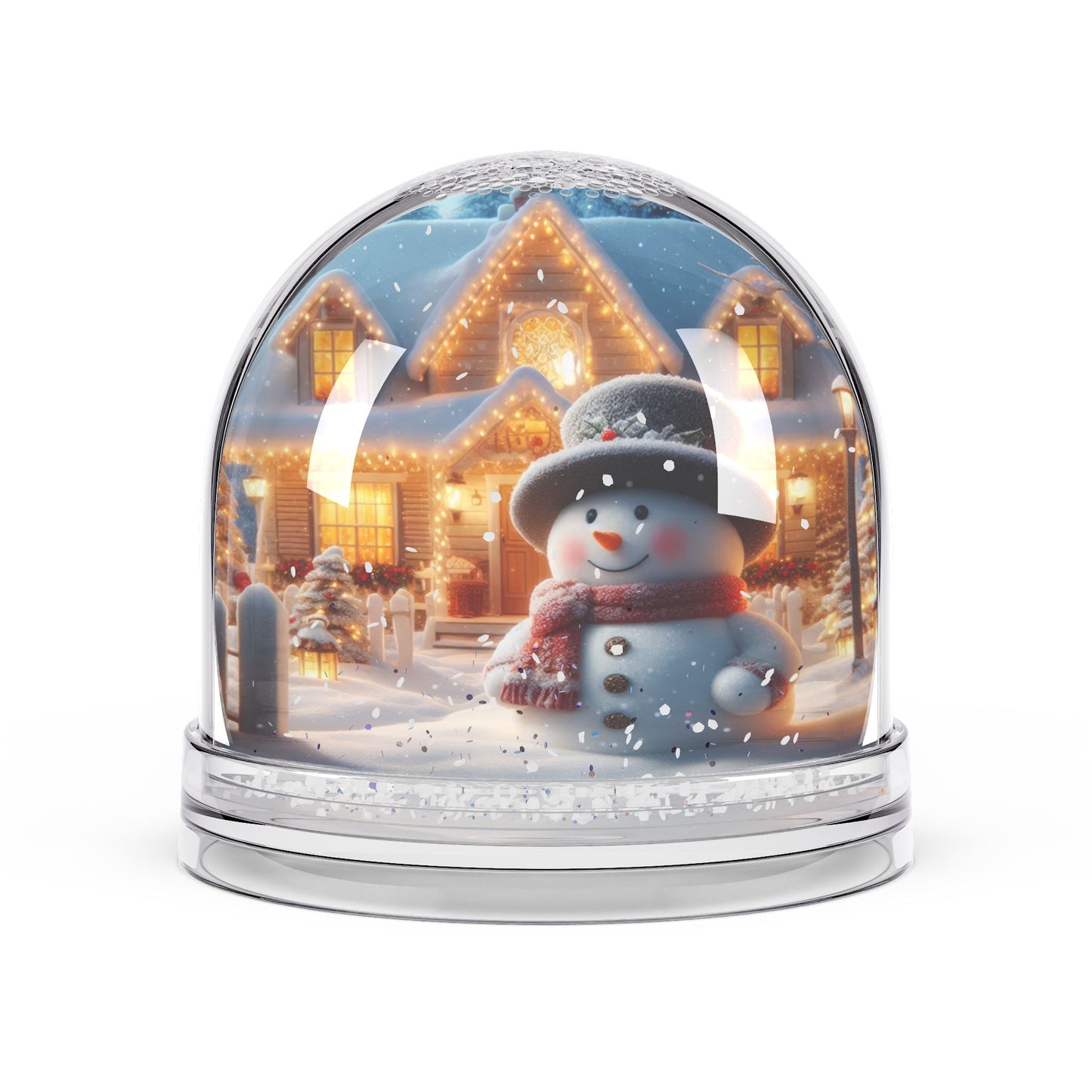 Merry Snowman’s Hearthside  Snow Globe