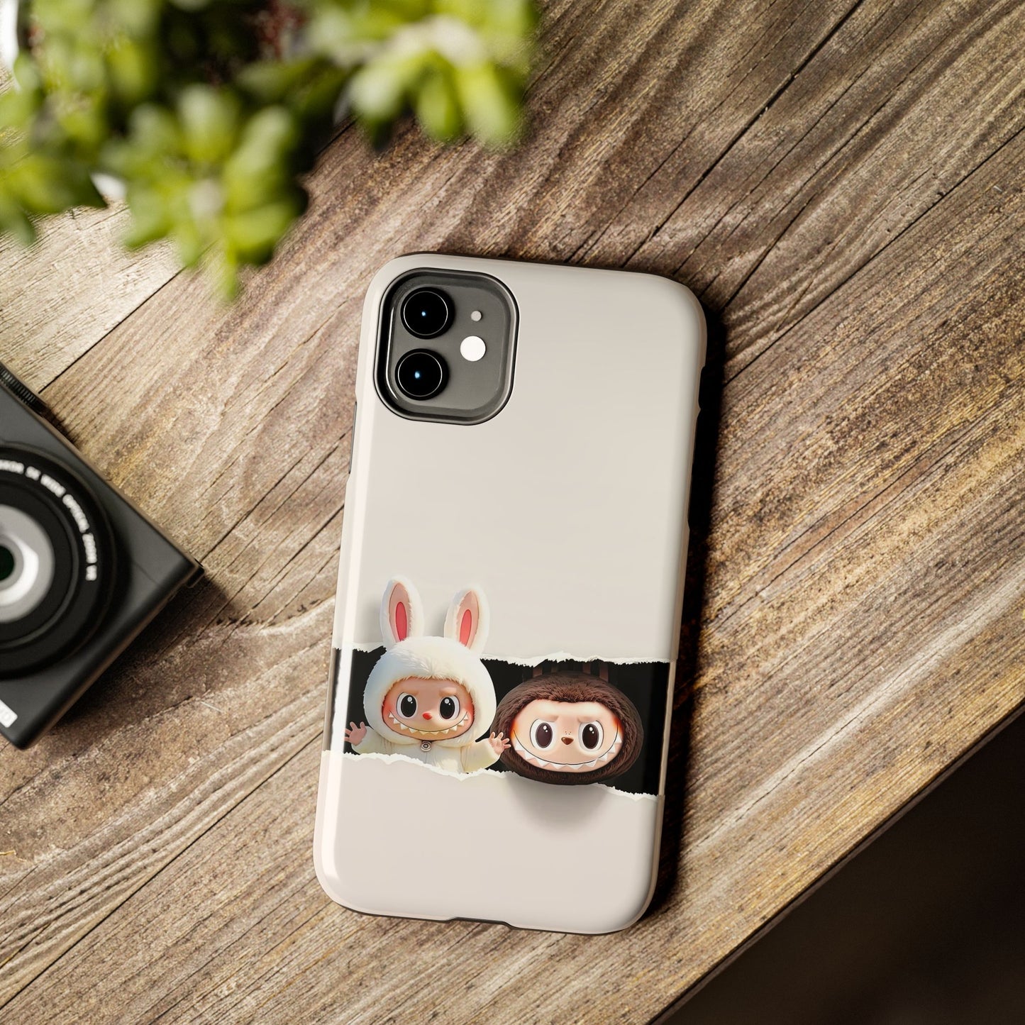 The Monsters Tough Case for iPhone Models and Variations – Dual Layer Protective Cover, Playful Design, Cute Mobile Accessory
