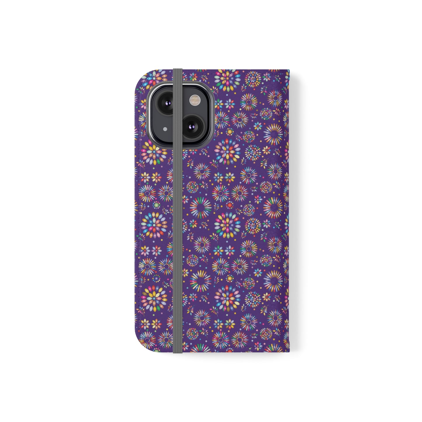 Vibrant Vibes Flip Cases / Purple