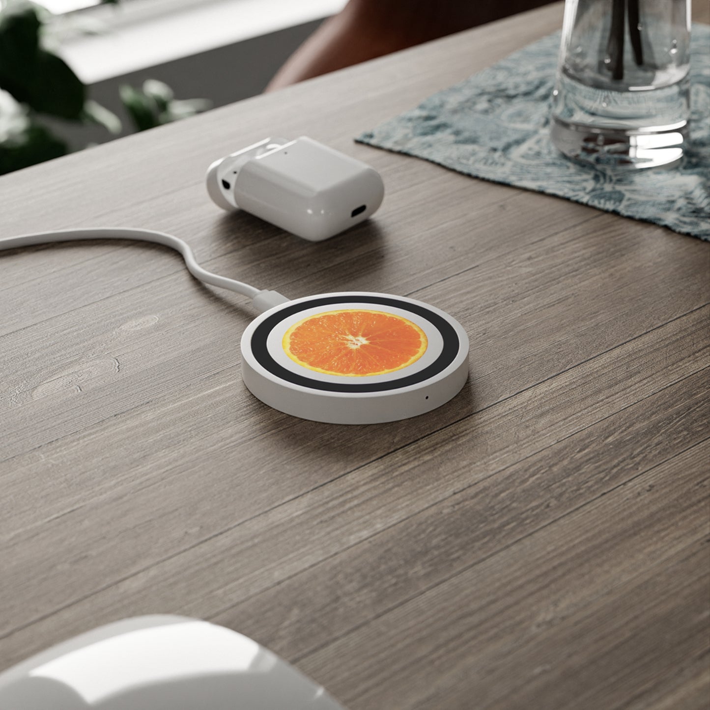 Orange Quake Wireless Charging Pad