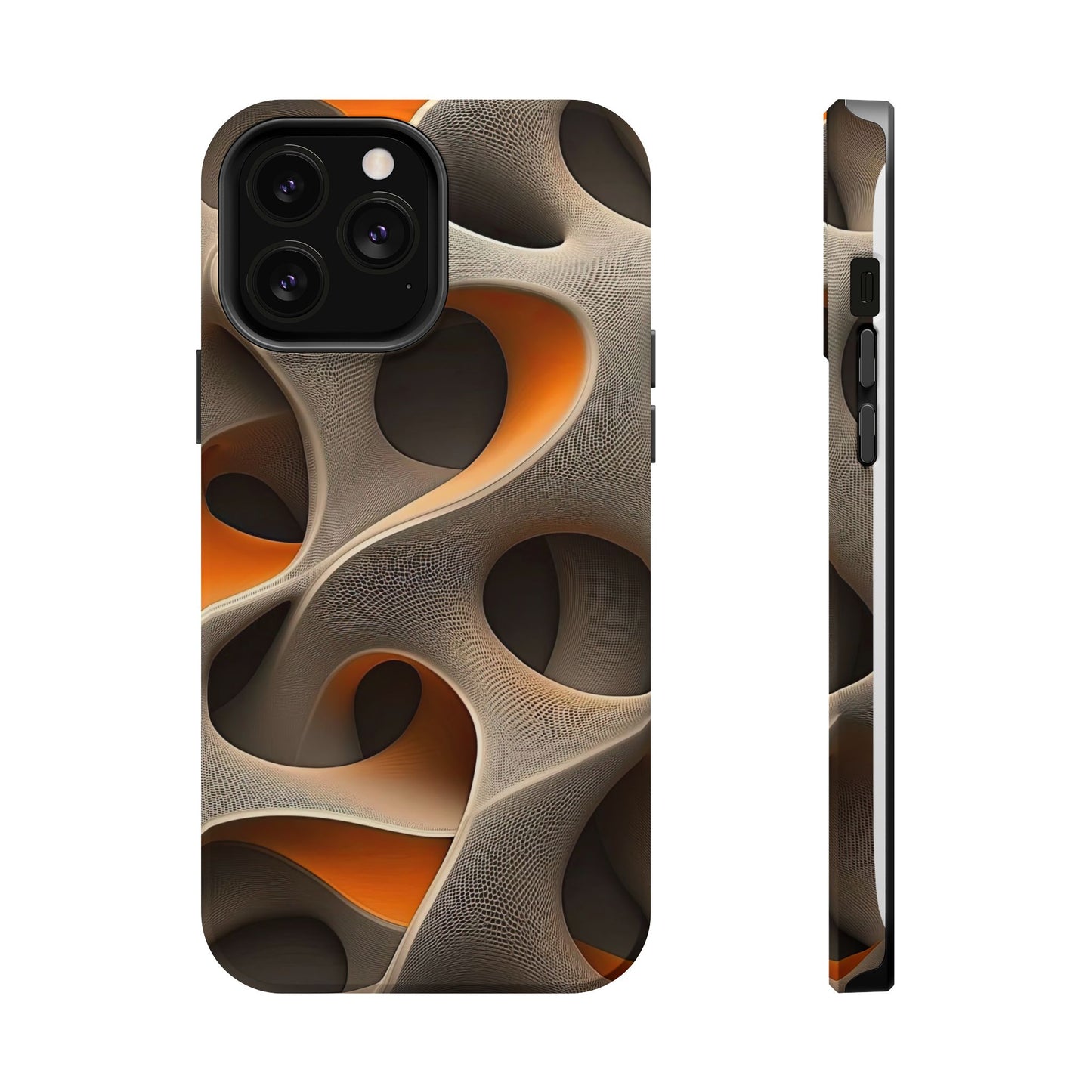 Stylish Magnetic Phone Cases, Abstract Geometric Design