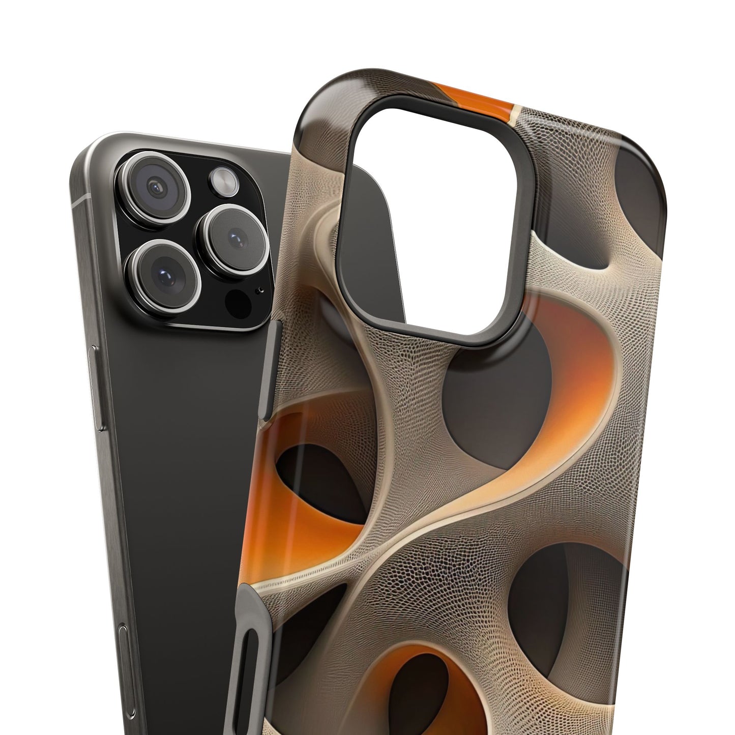 Stylish Magnetic Phone Cases, Abstract Geometric Design