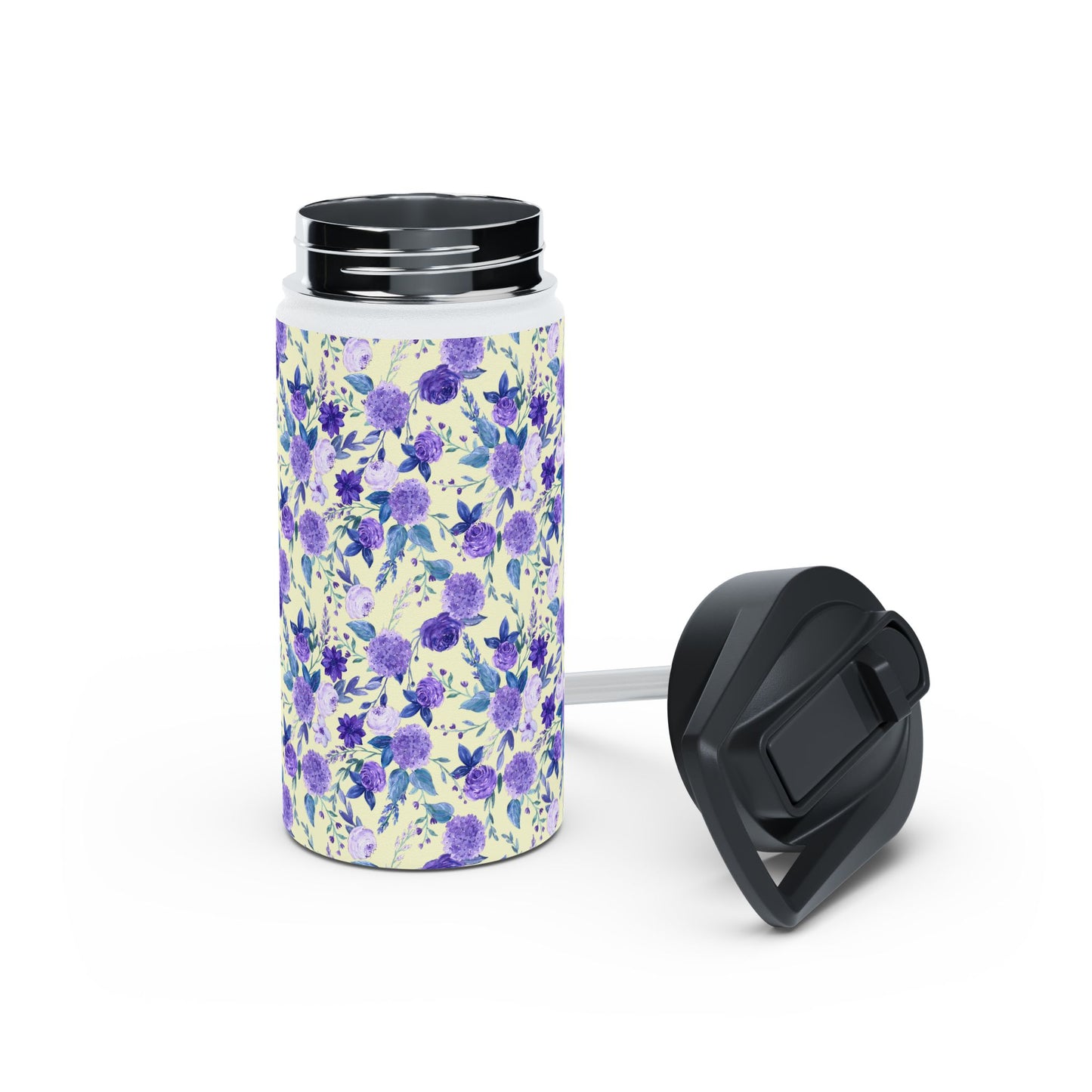 Violet Stainless Steel Water Bottle, Standard Lid