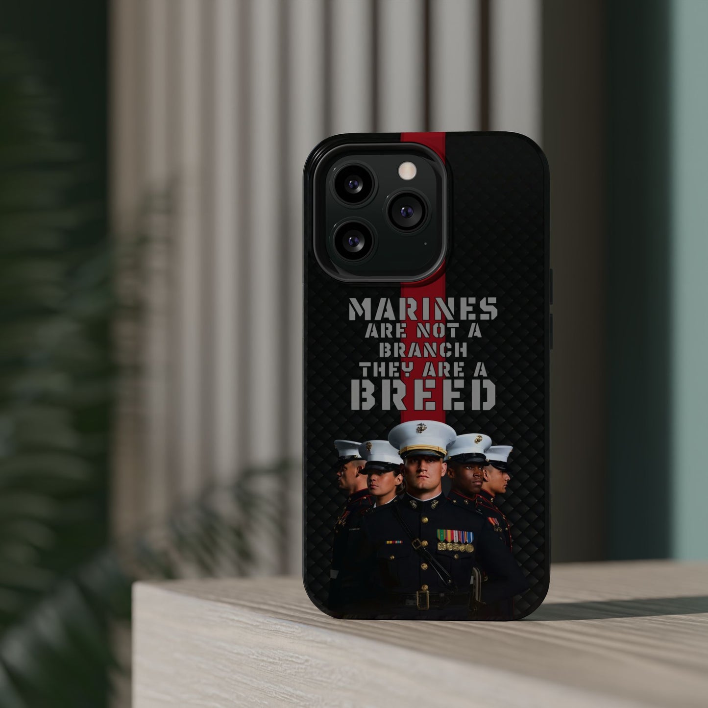 Marines Magnetic Tough Case - "Not a Branch, a Breed" Military iPhone Cover