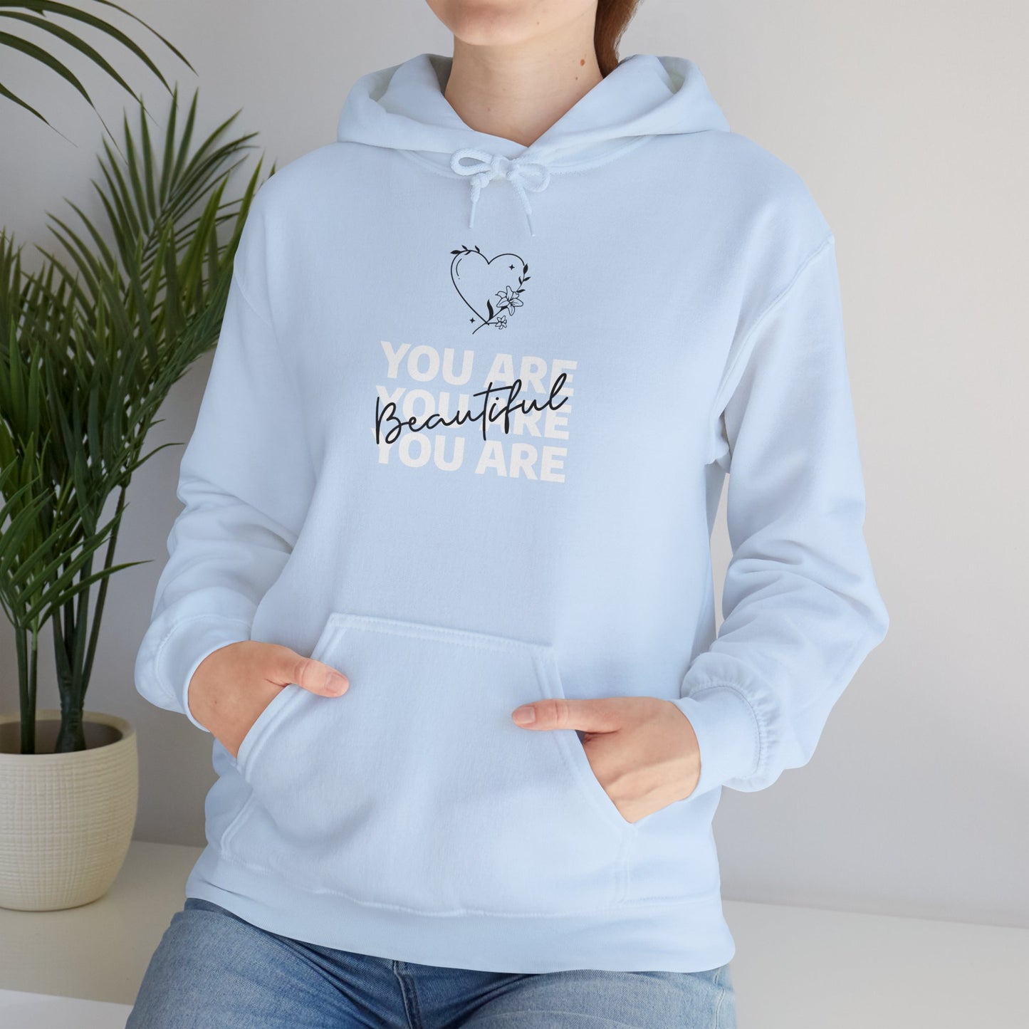 You Are Beautiful Unisex Heavy Blend™ Hooded Sweatshirt