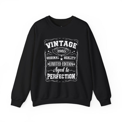Custom Vintage Birthday Crewneck Sweatshirt — "Aged to Perfection"
