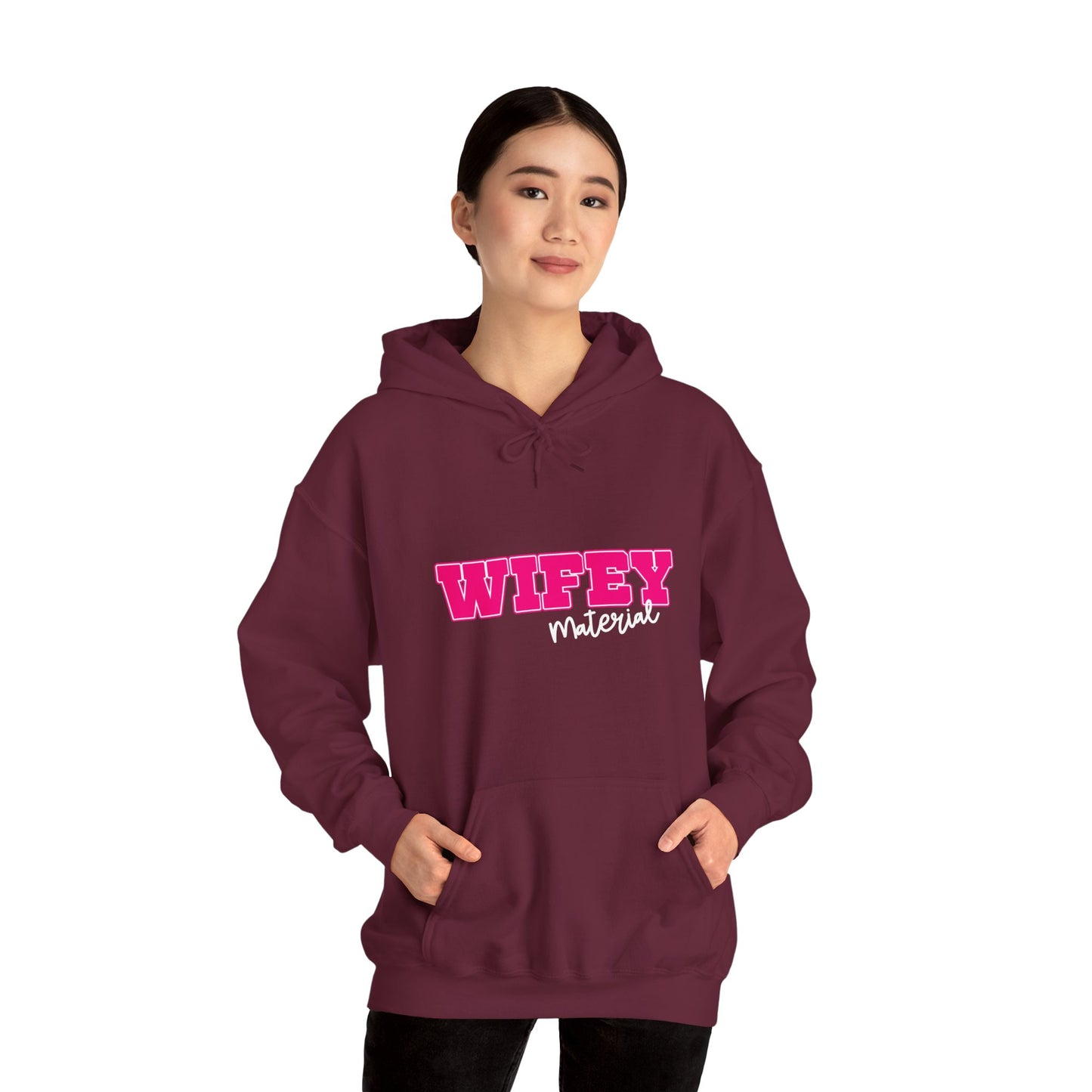 Wifey Material Unisex Heavy Blend™ Hooded Sweatshirt