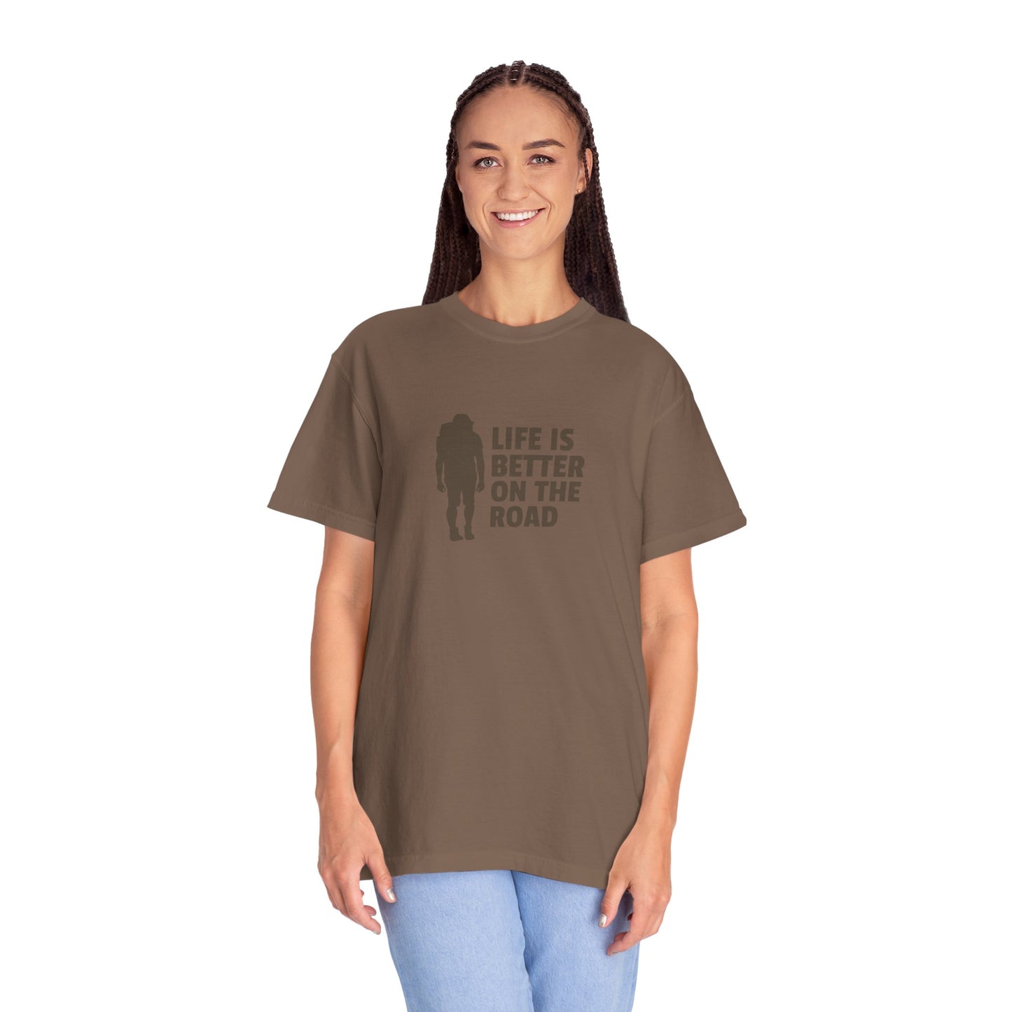 Life Is Better On The Road Unisex Garment-Dyed T-shirt