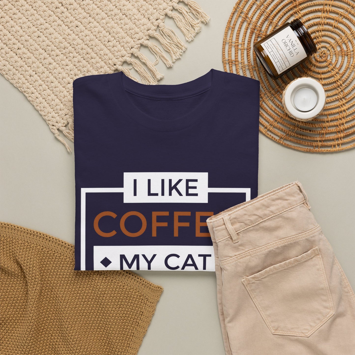 Coffee Cat Lover T-shirt, Funny Graphic Tee