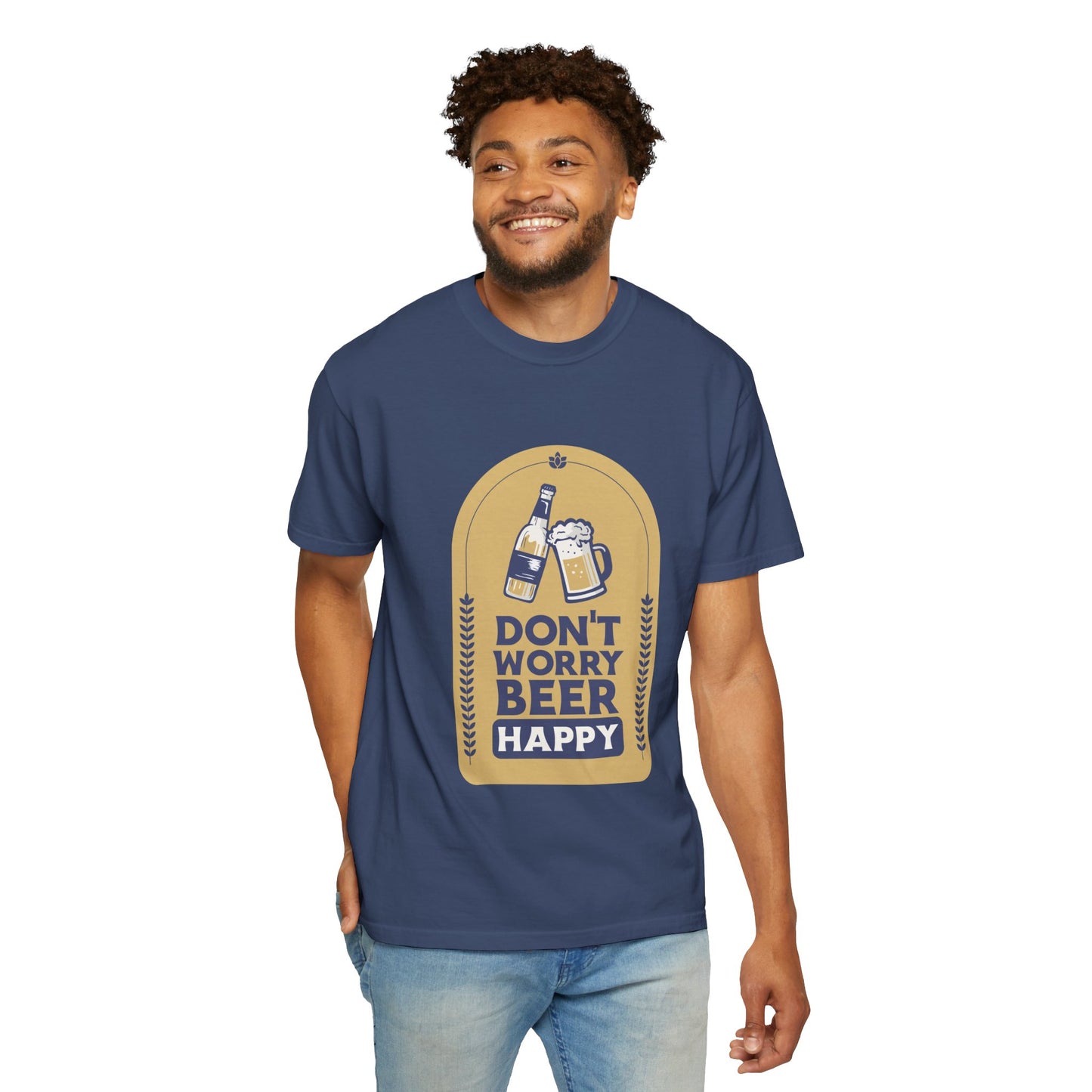 Beer Happy Unisex T-shirt - Funny Beer Tee